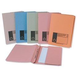 5 Star Flat File with Pocket Pink Ref [Pack 25]